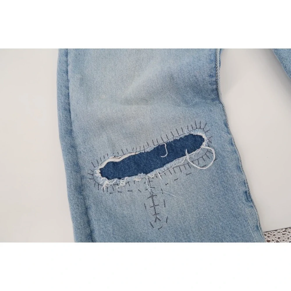 LEVI'S Premium Big E Lot‎ 551 Z Distressed Straight Fit Denim Jeans Mens 30x30